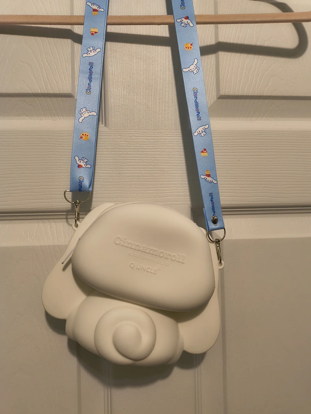Sanrio Cinnamoroll Heart Crossbody Bag - White with Blue & Pink Accents